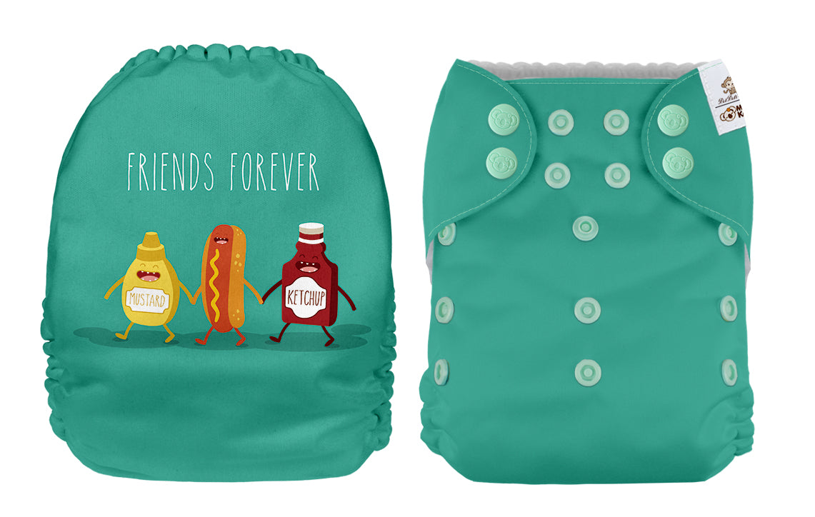 Pocket Diaper-(Friends Forever)-Positional-March 2021-(Mama Koala & PPC Custom Print)
