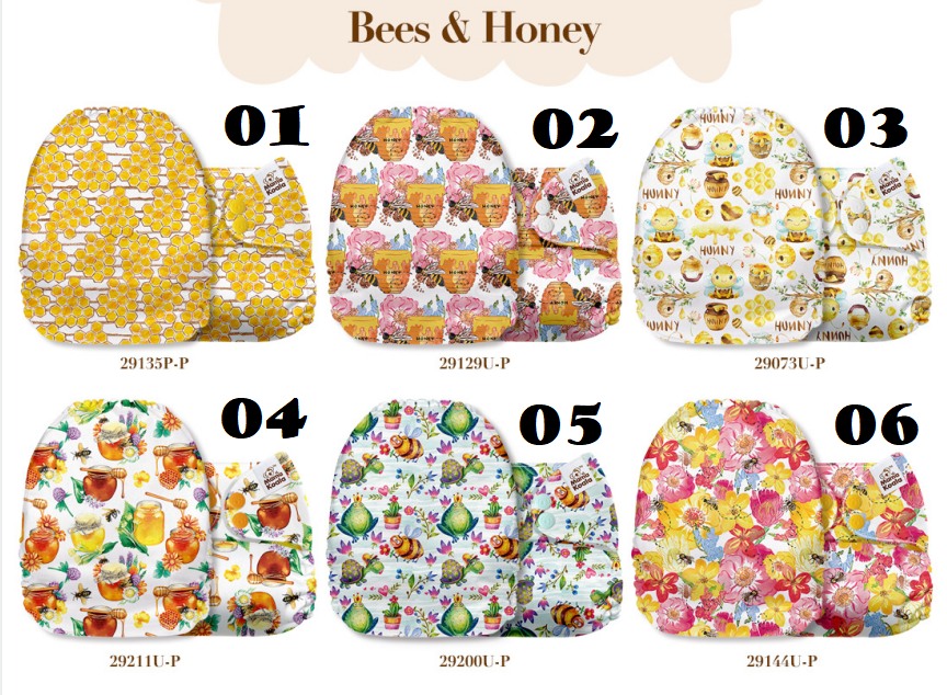 Bees & Honey-Mama Koala Pocket Diaper 1.0
