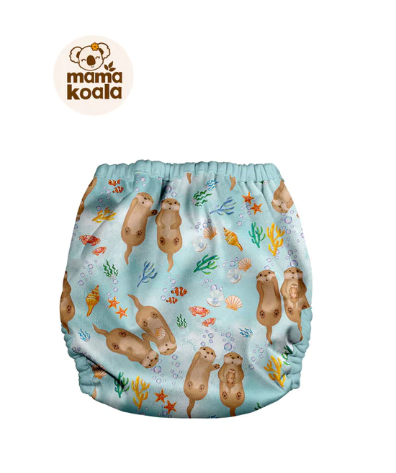 Mama Koala cloth diaper cover-Cute Otters