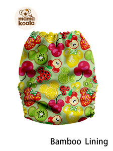 Pocket Diaper Bamboo Lining-( Mickey Fruits)-Mama Koala 2.0-PPC Custom Print