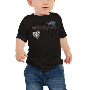 Baby Jersey Short Sleeve Tee-surviving Motherhood One meltdown at a time
