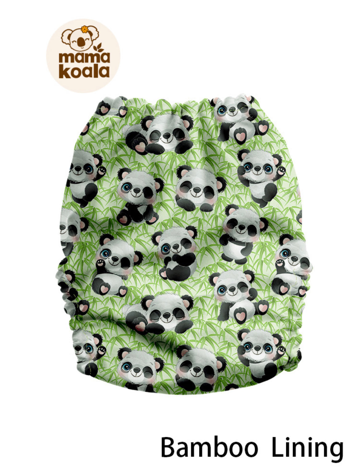 Pocket Diaper Bamboo Lining-(Panda with Bamboo)-Mama Koala 2.0-PPC 