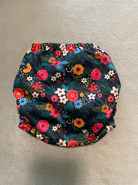 F162-Colorful flowers-Mama Koala Pocket Diaper 1.0