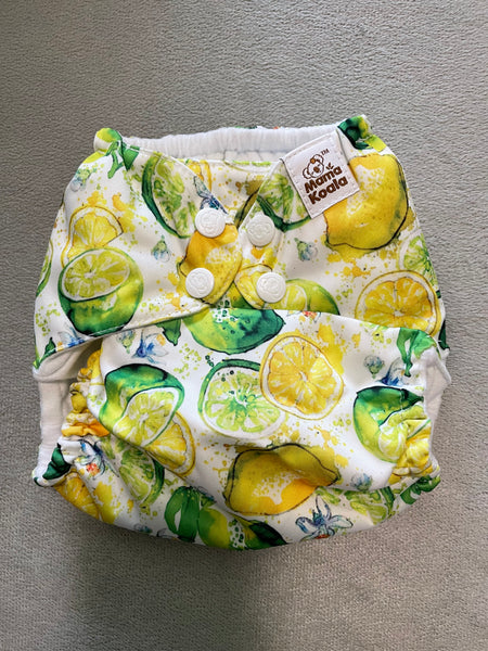 F163-Lemons and Limes-Mama Koala Pocket Diaper 1.0