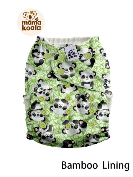 Pocket Diaper Bamboo Lining-(Panda with Bamboo)-Mama Koala 2.0-PPC Custom Print
