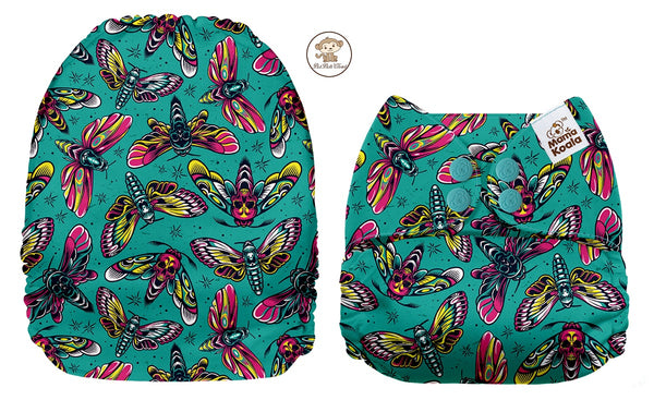 Pocket Diaper-(Bad Butterfly)- Feb 2021-(Mama Koala & PPC Custom Print)