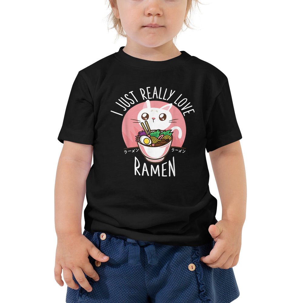 Toddler Short Sleeve Tee-I just really love Ramen